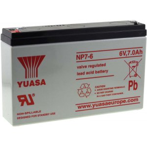 YUASA Bateria chumbo NP7-6