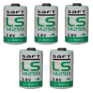 5x Pilha de ltio PLC Saft LS14250 1/2AA 3,6Volt