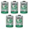 5x Pilha de ltio PLC Saft LS14250 1/2AA 3,6Volt